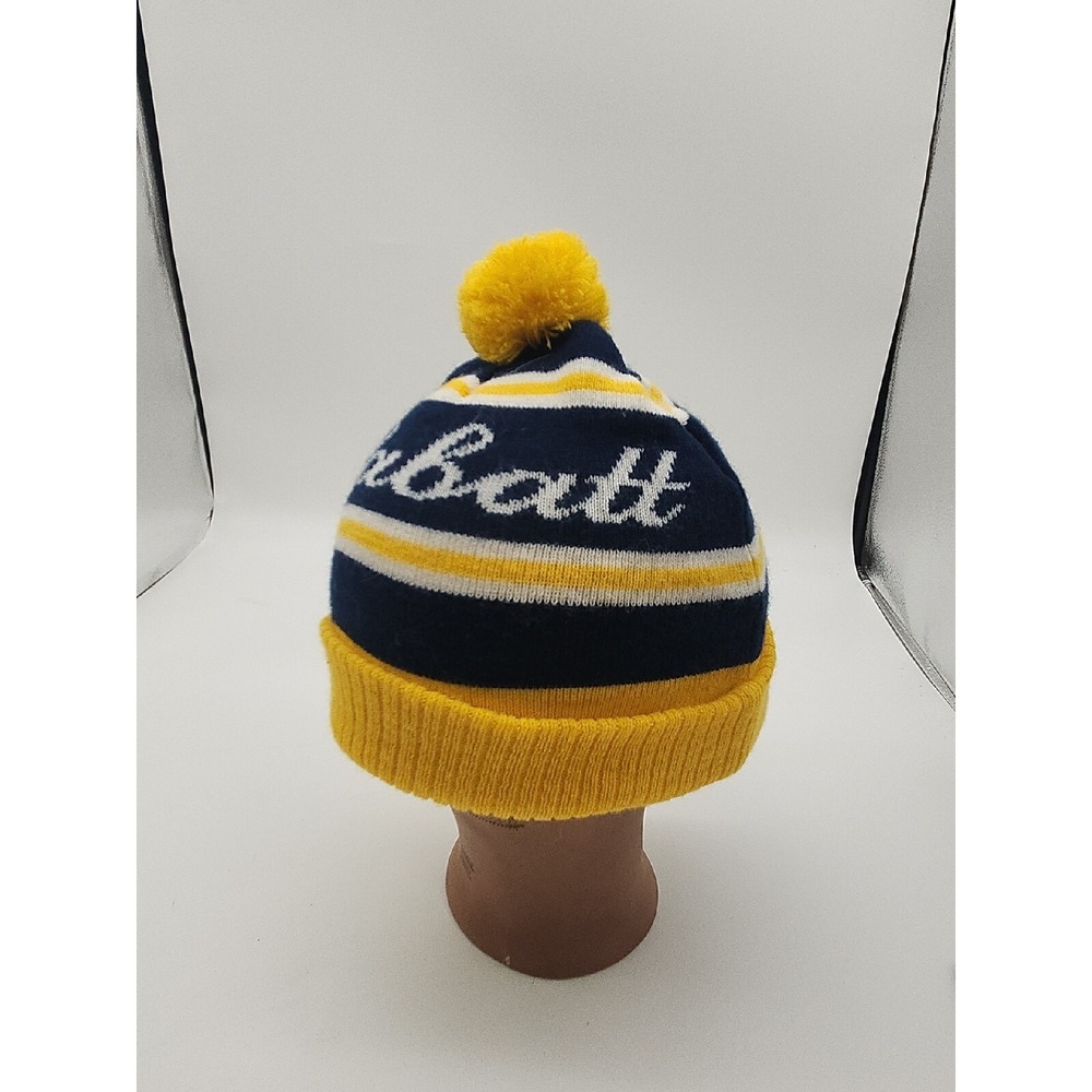 Buffalo Sabres‎ Beanie Hockey Winter Yellow Hat Labatt Beer Acrylic Adult NHL